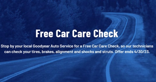 Free Car Care Check at Goodyear Auto Service