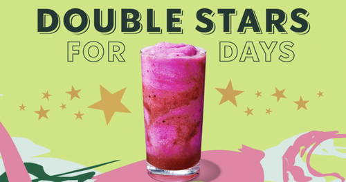 July 29th-July 30th is Double Star Days at Starbucks!
