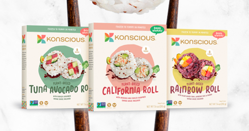Possible Free Konscious Foods Plant-Based Sushi Rolls with Social Nature